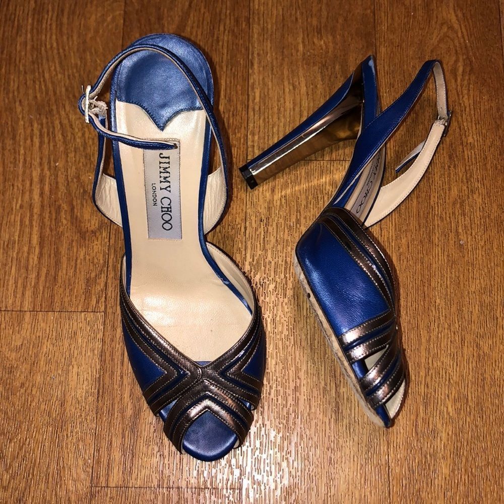 navy jimmy choo heels